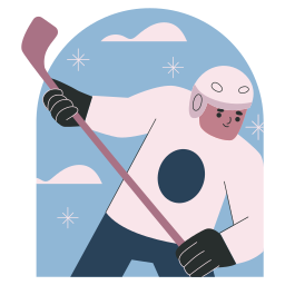 hockey sticker