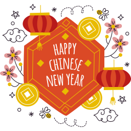 año nuevo chino sticker