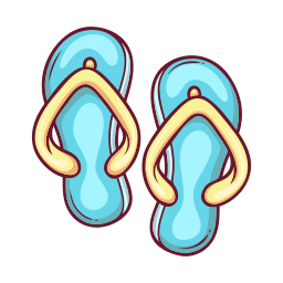 chancletas sticker