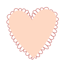 forma de corazón sticker