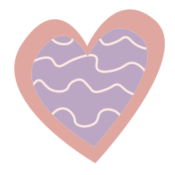 forma de corazón sticker