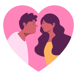 cita romántica sticker