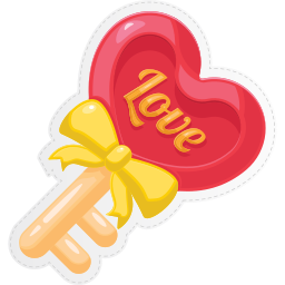 llave de amor sticker