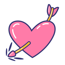 flecha de amor sticker