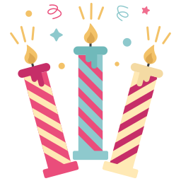 Vela de cumpleaños - Iconos gratis de bienestar