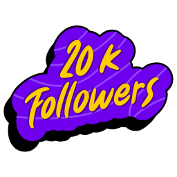 20k seguidores sticker