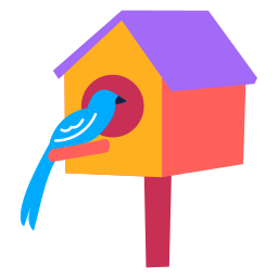 casa de pájaros sticker