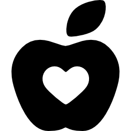 Hospital Apple Silhouette - Free food icons