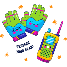 walkie-talkie sticker