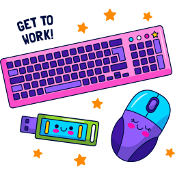 teclado sticker