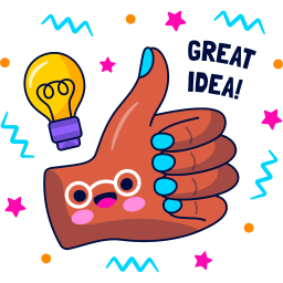 pulgar arriba sticker