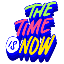 el tiempo es ahora sticker