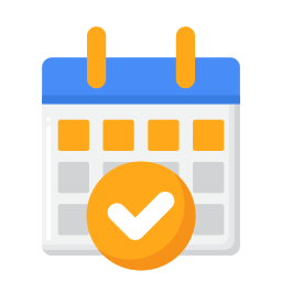 Booking - Free time and date icons