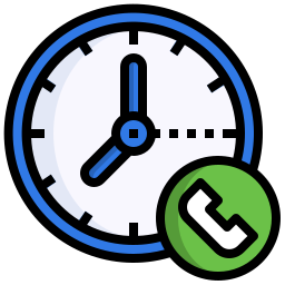 Call - Free time and date icons