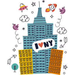 nueva york sticker