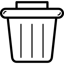 Trash bucket - Free interface icons