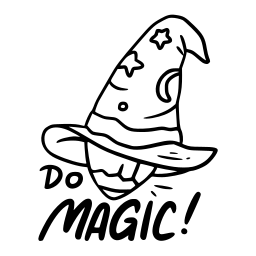 hacer magia sticker