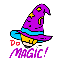 hacer magia sticker