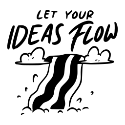 deja fluir tus ideas sticker