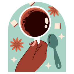 café sticker