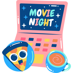 noche de película sticker