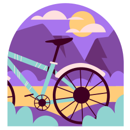 bicicleta de montaña sticker