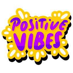 vibras positivas sticker