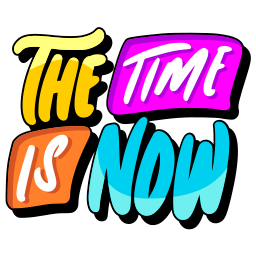 el tiempo es ahora sticker