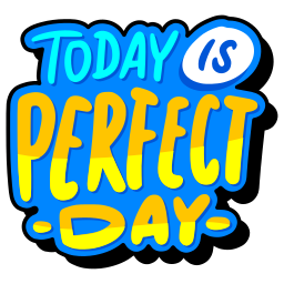 hoy es el dia perfecto sticker