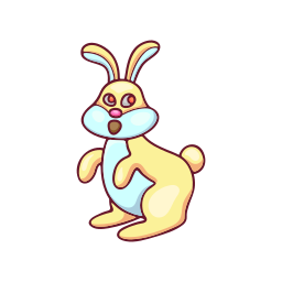 conejo de pascua sticker