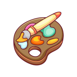 paleta de color sticker