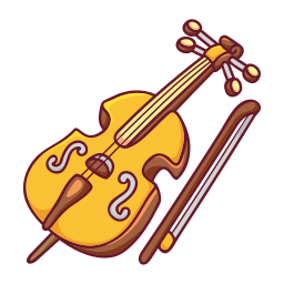 violín sticker