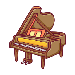 piano sticker