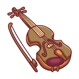 violín sticker