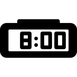 Rectangular Alarm Clock - Free icons