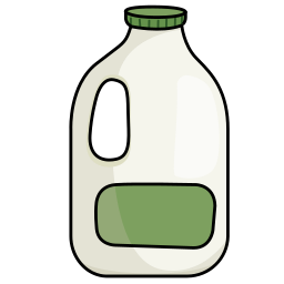 botella de leche 