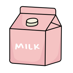 cartón de leche sticker