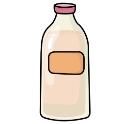 botella de leche 