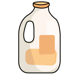 botella de leche 