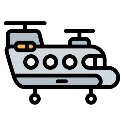 Military helicopter - Free transport icons