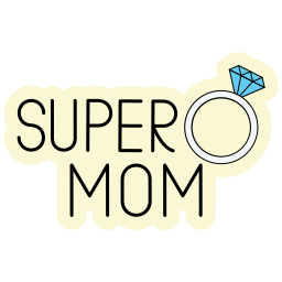 súper mamá sticker