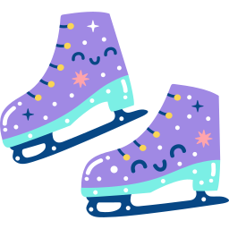 Ice skate sticker