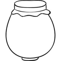 Mermelade jar doodle - Free food icons