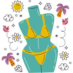 bikini sticker