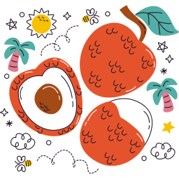 fruta tropical sticker