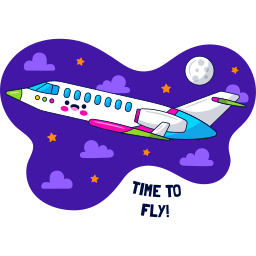 avión sticker