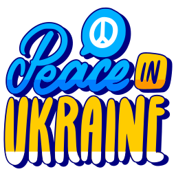 pray for ukraine sticker