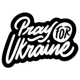 pray for ukraine sticker