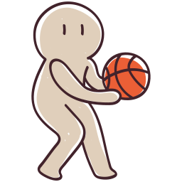 jugador de baloncesto sticker