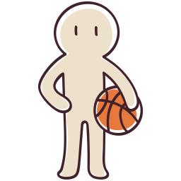 jugador de baloncesto sticker